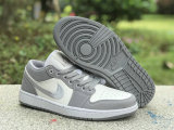 Authentic Air Jordan 1 Low “Light Steel Grey”