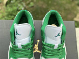 Authentic Air Jordan 1 Low Lucky Green/White