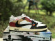 Authentic OFF-WHITE x Air Jordan 1 Low GS Black/Red/White