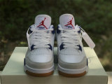 Authentic Nike SB x Air Jordan 4 GS White/Royal Blue