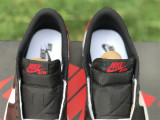 Authentic Air Jordan 1 Low “Black Toe”