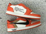 Authentic Off White x Air Jordan 1 Low Orange