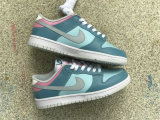 Authentic Nike Dunk Low Blue/Pink/Grey/Black