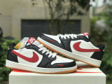 Authentic Air Jordan 1 Low GS Red/White