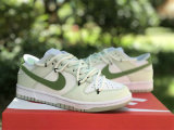 Authentic Nike Dunk Low White/Light Green