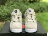 Authentic Air Jordan 4 Grayness/White