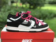 Authentic Nike Dunk Low Black/Pink/White