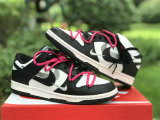 Authentic Nike Dunk Low Black/Pink/White