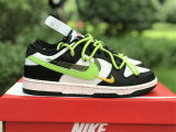 Authentic Nike Dunk Low Black/Green/White