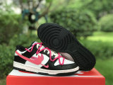 Authentic Nike Dunk Low Black/Washed Teal-White/Pink