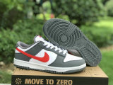 Authentic Nike Dunk Low Grey/Red/Rouge