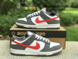 Authentic Nike Dunk Low Grey/Red/Rouge