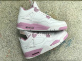 Authentic Air Jordan 4 White/Pink
