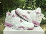 Authentic Air Jordan 4 White/Pink