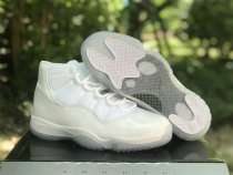 Authentic Air Jordan 11 White/Metallic Silver