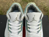 Authentic Air Jordan 3 White/Grayish Green