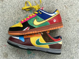 Authentic Nike Dunk Low White/Roma Green/Chocolat