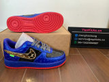 Authentic LV x Nike Air Force 1 Low Gold/Blue/Black/Red