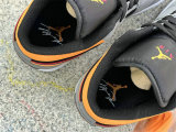 Authentic Air Jordan 1 Low Light Graphite/Vivid Orange