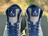 Authentic Air Jordan 1 Mid True Blue