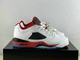 Authentic Air Jordan 5 Low GS “Fire Red”