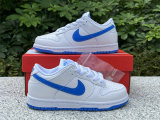 Authentic Nike Dunk Low Kid Blue/White