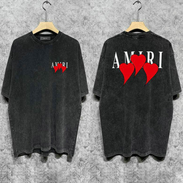Amiri short round collar T-shirt S-XXL (719)