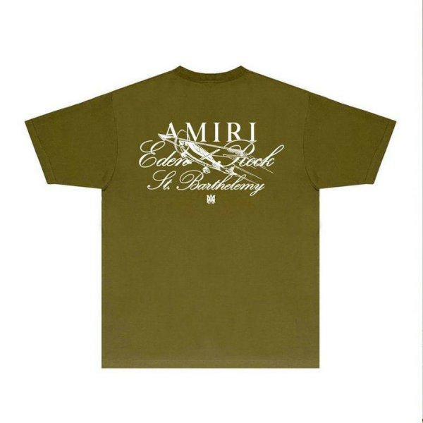Amiri short round collar T-shirt S-XXL (1051)
