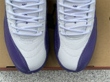 Authentic Air Jordan 12 White/Purple