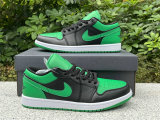 Authentic Air Jordan 1 Low GS Lucky Green