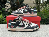 Authentic Nike Dunk Low Black/White/Pink