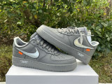 Authentic OFF White x Nike Air Force 1 Low Grey