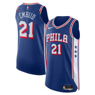 Men's Philadelphia 76ers Joel Embiid Nike Royal Authentic Jersey - Icon Edition