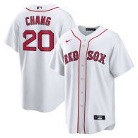 Men's Boston Red Sox Yu Chang Nike White Home Replica Jersey