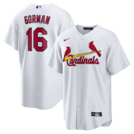 Men's St. Louis Cardinals Nolan Gorman Nike White Home Replica Jersey