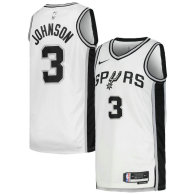 Unisex San Antonio Spurs Keldon Johnson Nike White Swingman Jersey - Association Edition
