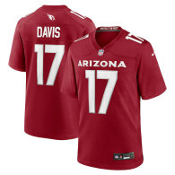 Men's Arizona Cardinals Kaden Davis Nike Cardinal Team Game Jersey