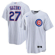 Men's Chicago Cubs Seiya Suzuki Nike White Home Replica Jersey