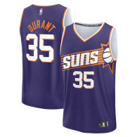 Men's Phoenix Suns Kevin Durant Fanatics Branded Purple 2023-24 Fast Break Replica Jersey - Icon Edition