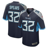 Men's Tennessee Titans Tyjae Spears Nike Navy Team Game Jersey