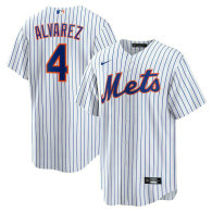 Men's New York Mets Francisco Alvarez Nike White Replica Player Jersey