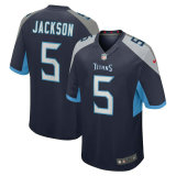 Men's Tennessee Titans Kearis Jackson Nike Navy Team Game Jersey