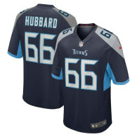 Men's Tennessee Titans Chris Hubbard Nike Navy Team Game Jersey