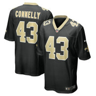 Men's New Orleans Saints Ryan Connelly Nike Black Team Game Jersey