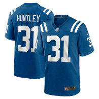 Men's Indianapolis Colts Jason Huntley Nike Royal Team Game Jersey