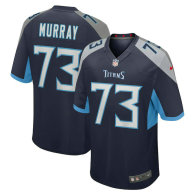 Men's Tennessee Titans Justin Murray Nike Navy Team Game Jersey