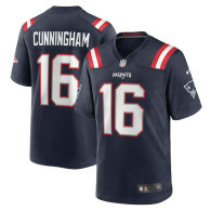 Men's New England Patriots Malik Cunningham Nike Navy Team Game Jersey