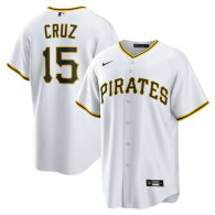 Men's Pittsburgh Pirates Oneil Cruz Nike White Home Replica Jersey