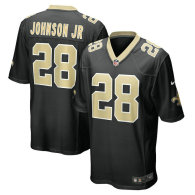 Men's New Orleans Saints Lonnie Johnson Jr Nike Black Team Game Jersey