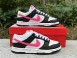 Authentic Nike Dunk Low White/Pink/Black